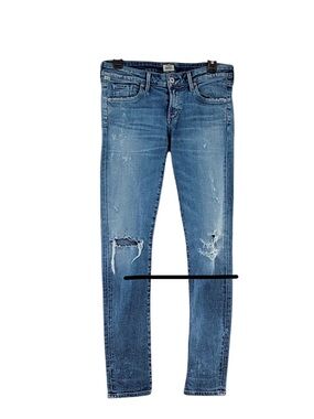 Citizens of Humanity Premium Vintage Racer Skinny Distressed Low-Rise Jeans